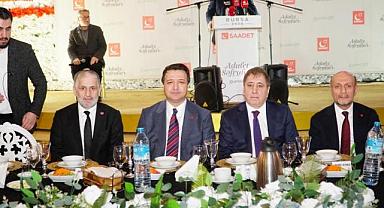 Saadet Partisi Bursa’da ‘Adalet Sofrası’nda buluştu