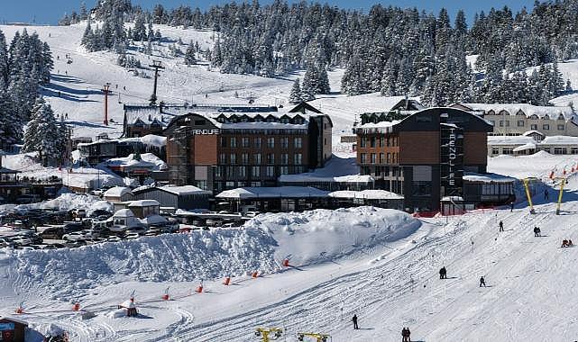 Uludağ’da mart ayında 1,5 metre kar!