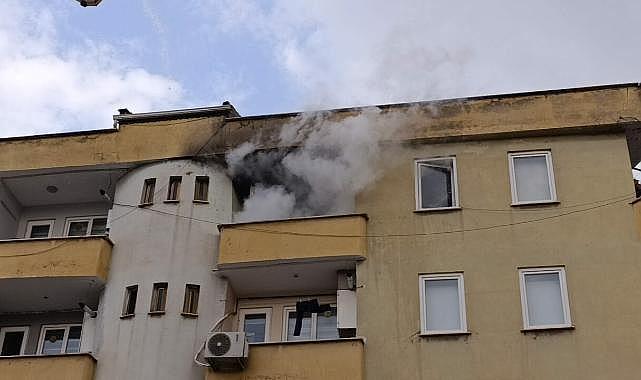 Yemeği unuttu yangın çıktı