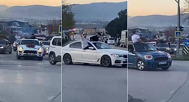 Bursa’da konvoy terörü!