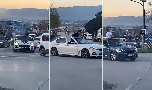 Bursa’da konvoy terörü!