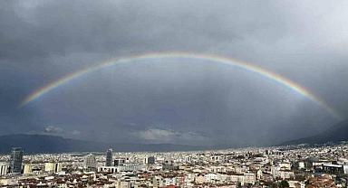 Bursa’da yağmur sonrası görsel şölen