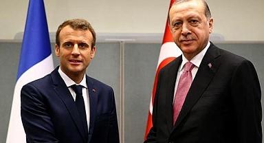 Cumhurbaşkanı Erdoğan, Macron ile görüştü