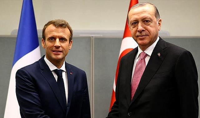 Cumhurbaşkanı Erdoğan, Macron ile görüştü