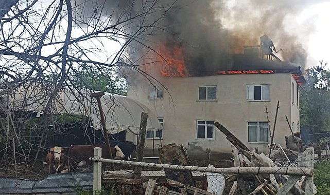 Anahtarı üzerinde bırakılan taksiyi götürmeye çalışmıştı, bu kez ailesinin evini yaktı