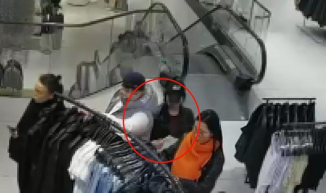 AVM'de alışveriş yapan kadının cep telefonunu çalan yankesiciler yakalandı