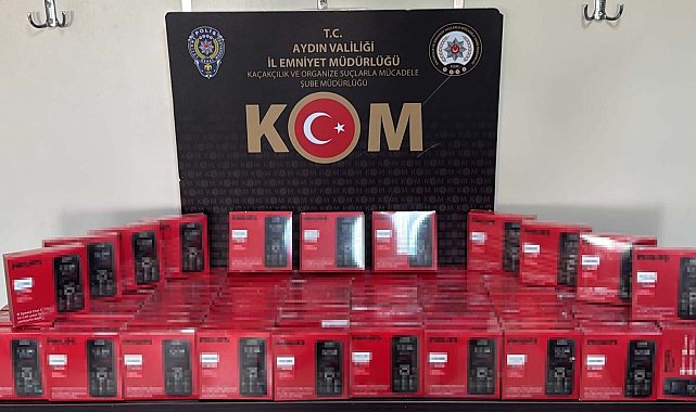 Aydın'da IMEI kayıtsız 100 cep telefonu ele geçirildi