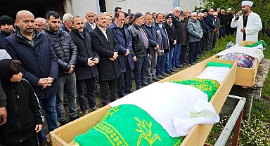 Aynı gün hayatını kaybeden anne ve oğlu toprağa verildi