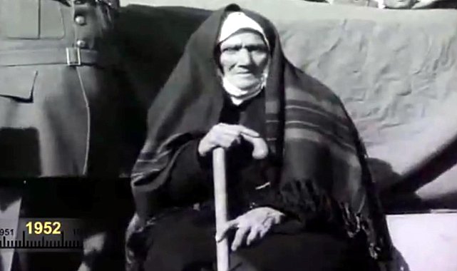 Aziziye destanının kahramanı Nene Hatun'un 1952 yılında çekilen görüntüleri ortaya çıktı