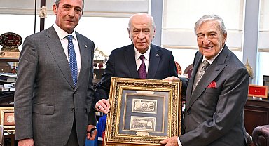 Bahçeli, Rahmi Koç ile Ali Koç'u kabul etti
