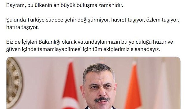 Bakan Çiftçi: Vatandaşlarımızın huzur ve güveni için tüm ekiplerimizle sahadayız