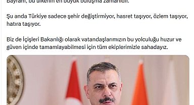 Bakan Çiftçi: Vatandaşlarımızın huzur ve güveni için tüm ekiplerimizle sahadayız