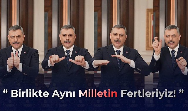 Bakan Çiftçi'den işaret diliyle 'Engelliler Haftası' mesajı