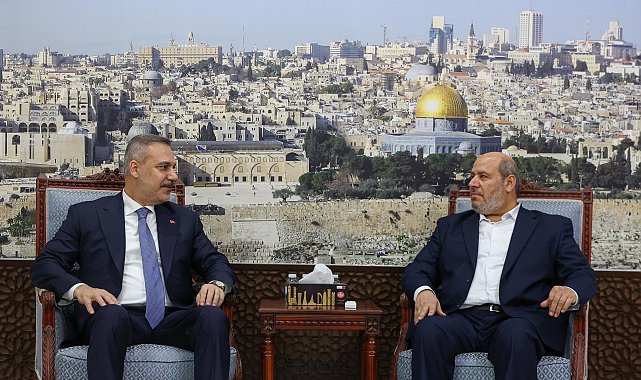 Bakan Fidan'dan Hamas Siyasi Büro Üyesi Hayye'ye taziye ziyareti