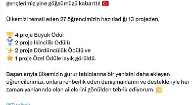 Bakan Kacır: Gençlerimiz ISEF 2026'da yine göğsümüzü kabarttı