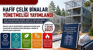 Bakanlıktan hafif çelik binalar yönetmeliği
