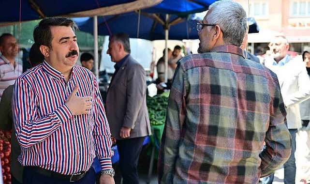 Başkan Yılmaz, esnaf ve vatandaşla bayramlaştı