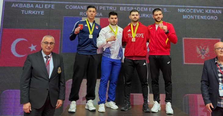 Belediyesporlu karateci Beşbadem, Balkan üçüncüsü