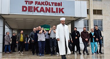 Beyin cerrahı Durmuş, görev yaptığı hastanede son yolculuğuna uğurlandı