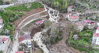 Beyttüşebap'ta derelere yakın 20 ev tahliye edildi