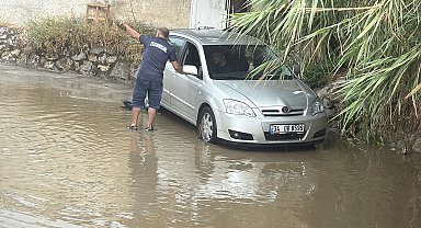 Bodrum'da yağmur kısa süreli etkili oldu
