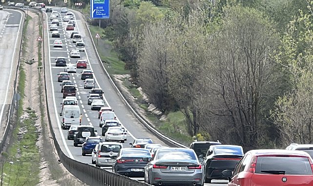 Bolu'da bayram dönüşü yoğunluğu başladı
