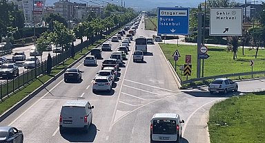 Bursa-Ankara kara yolunda bayram dönüşü yoğunluğu