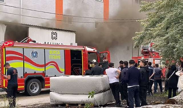 Bursa’da fabrikada yangın