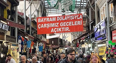 Bursa Kapalıçarşı’da bayram hareketliliği