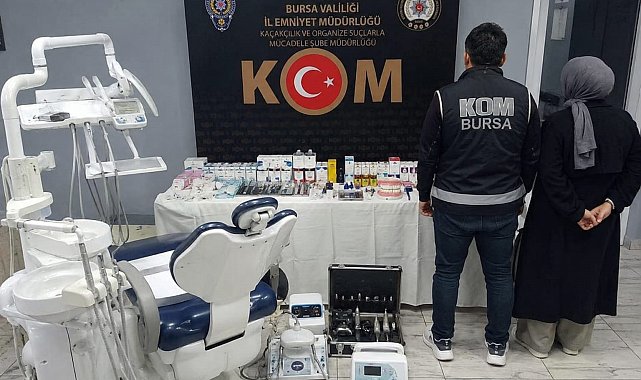 Bursa'da sahte diş hekimlerinin işlettiği kaçak muayenehaneye baskın: 2 gözaltı