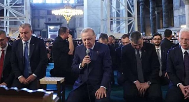 Cumhurbaşkanı Erdoğan Ayasofya’da