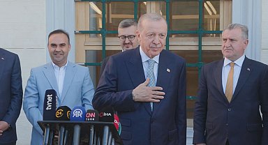 Cumhurbaşkanı Erdoğan, bayram namazını Büyük Çamlıca Camii'nde kıldı Geniş haber- aktüel görüntü