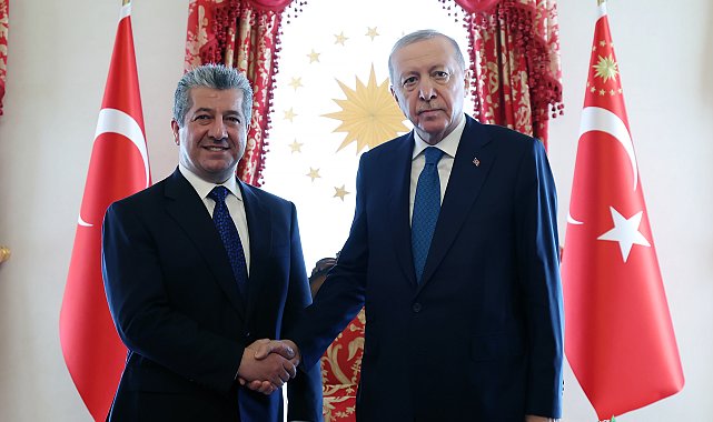 Cumhurbaşkanı Erdoğan, Irak Kürt Bölgesel Yönetimi Başbakanı Mesrur Barzani'yi kabul etti
