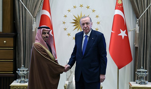 Cumhurbaşkanı Erdoğan, Suudi Arabistan Dışişleri Bakanı Faysal'ı kabul etti