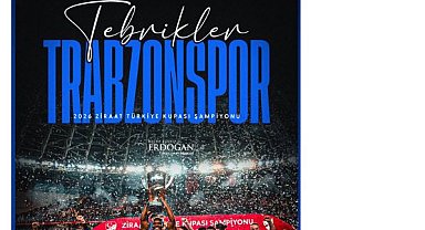 Cumhurbaşkanı Erdoğan'dan Trabzonspor'a tebrik mesajı