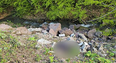 Dere kenarında bıçaklanarak öldürülmüş erkek cesedi bulundu