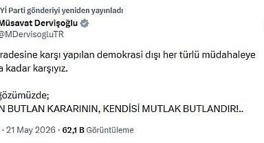 Dervişoğlu: Demokrasi dışı her türlü müdahaleye karşıyız