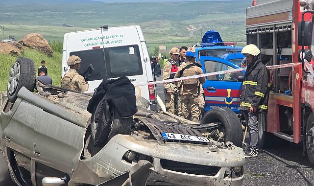 Elazığ'da takla atan otomobilin sürücüsü öldü, 3 yaralı
