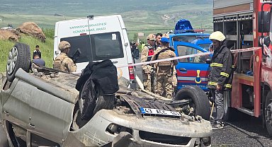 Elazığ'da takla atan otomobilin sürücüsü öldü, 3 yaralı