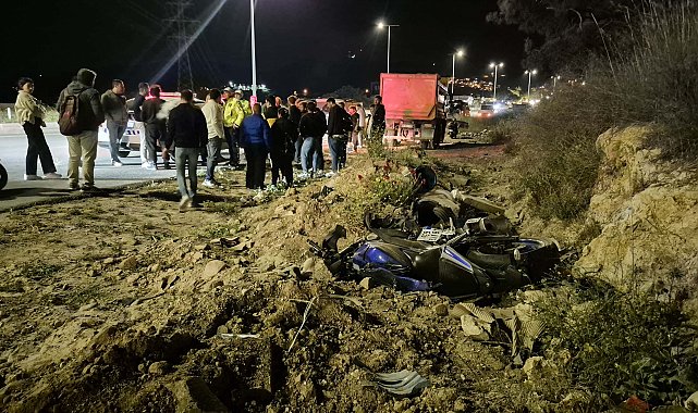 Hafif ticari araçla çarpışan motosikletin sürücüsü öldü