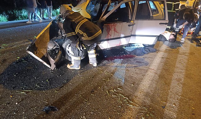 İstinat duvarına çarpan otomobilde hayatını kaybetti