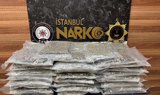 Kartal'da düzenlenen operasyonda 58 kilogram uyuşturucu ele geçirildi
