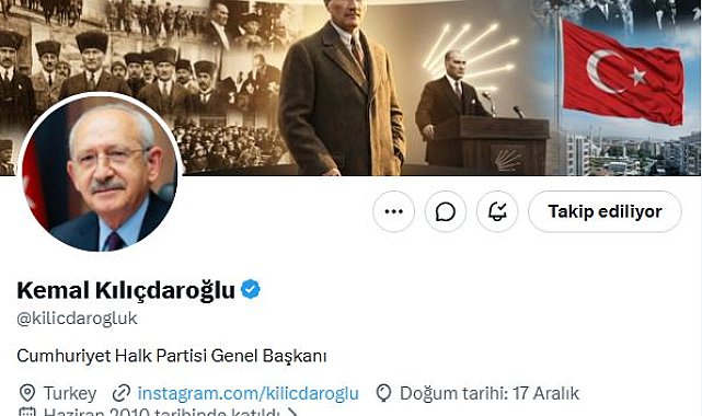 Kılıçdaroğlu, sanal medyadaki unvanını güncelledi