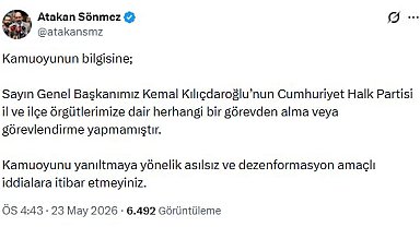 Kılıçdaroğlu'nun danışmanı: İl ve ilçe örgütlerimizde görevden alma yapılmadı