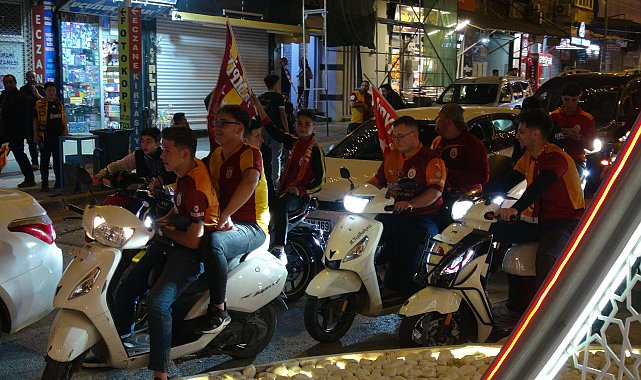 Kilis'te Galatasaray'ın şampiyonluğu coşkuyla kutlandı