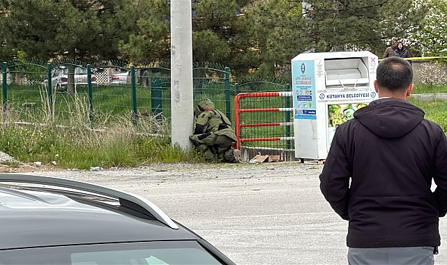 Kütahya'da fünye ile patlatılan çanta, boş çıktı