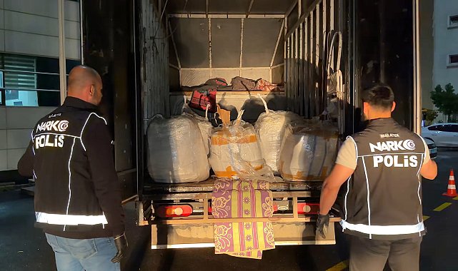 Malatya'da 166 bin uyuşturucu hap ele geçirildi; 2 gözaltı
