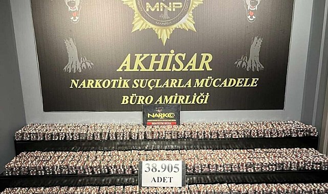 Manisa'da 42 bin 300 sentetik hap ele geçirildi; 2 tutuklama