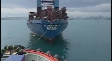Marmara Denizi'nde makine arızası yapan gemi kurtarıldı
