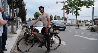 Milano'dan Tokyo'ya uzanan bisiklet yolculuğuna Düzce molası